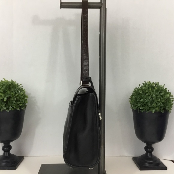 Brighton Vintage Black & Brown Leather Bag - Picture 4 of 8